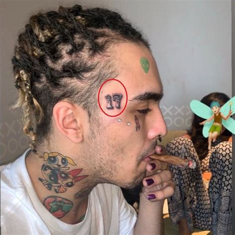 gucci logo tattoo lil pump|lil pump neck tattoo.